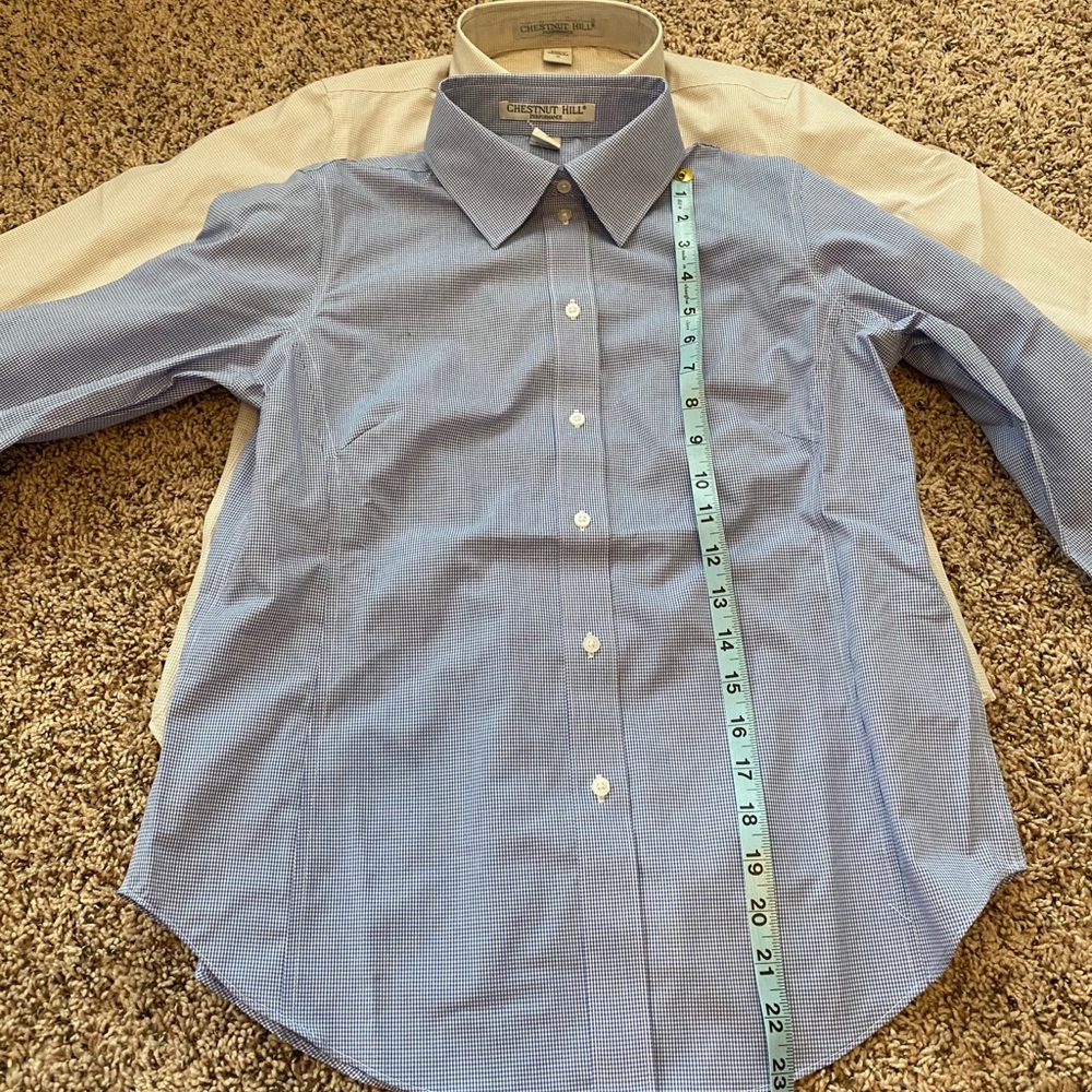 2 small dress shirts